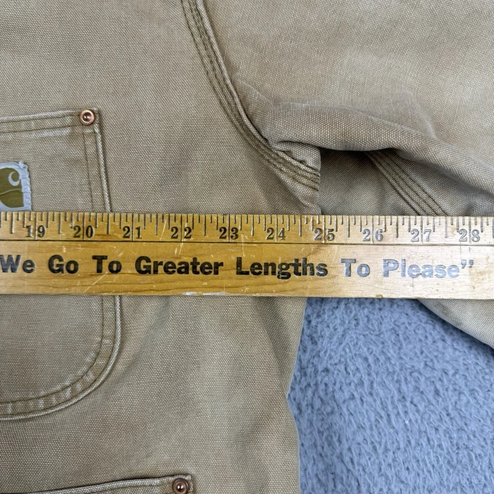 Vtg‎ Carhartt Jacket Size 44 Tan Blanket Lined 70s Chore Coat Canvas 6BLCL C06